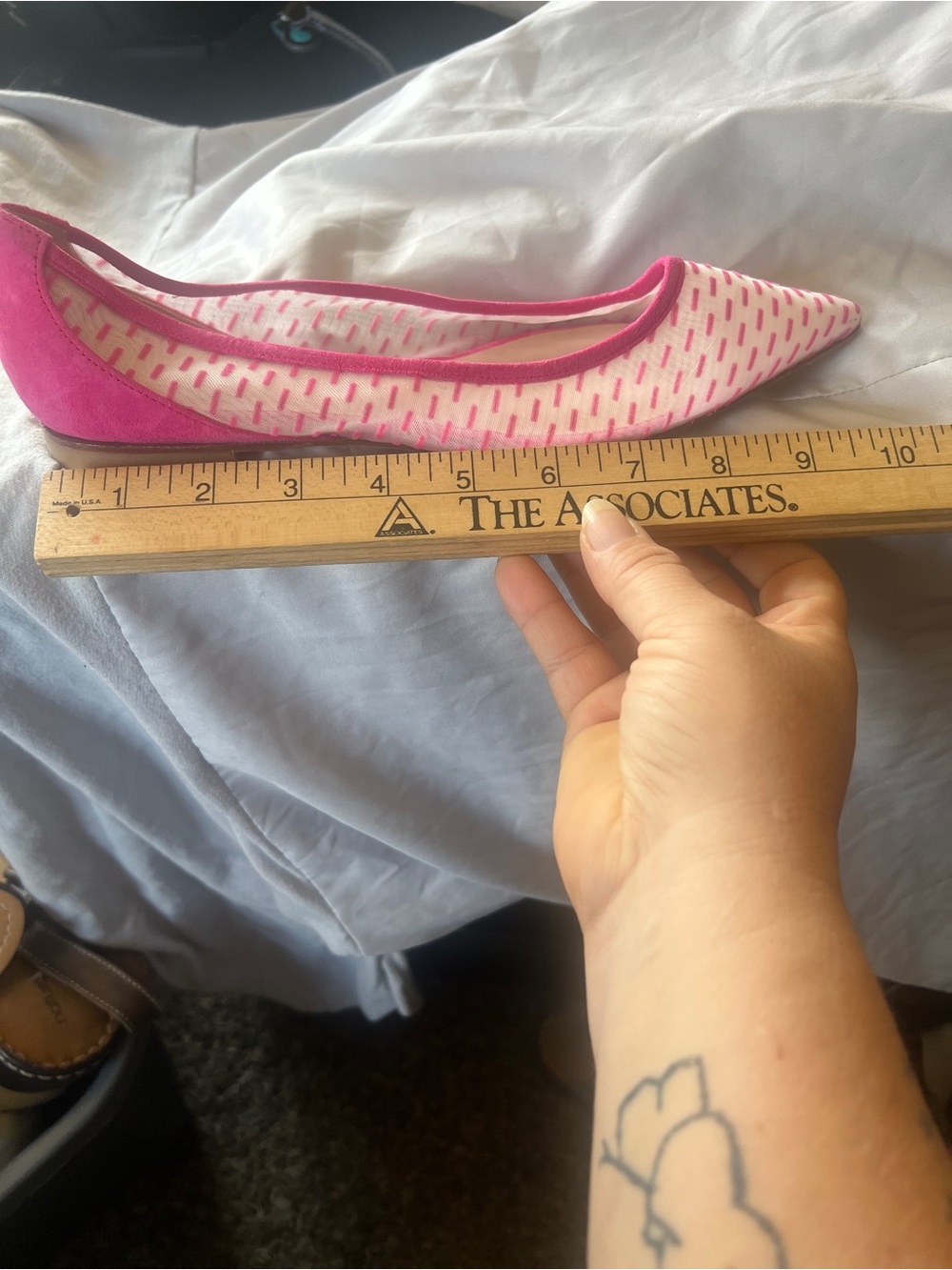 Stuart weitzman mesh tasha flats size 8.5 - Picture 6 of 7